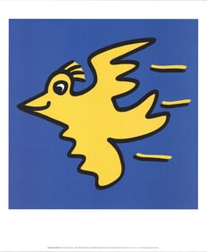 James Rizzi - Untitled (Icon Series One - "Bird) - Offset Lithograph 23" x 19"