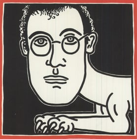 Keith Haring - Untitled (Self-Portrait) - 1993 4.25" x 6"