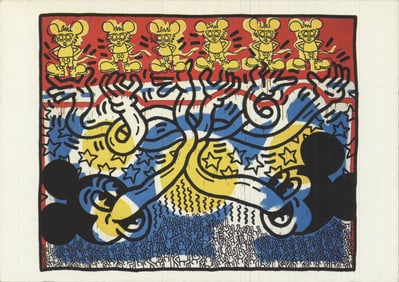Keith Haring - Untitled, 1983 - 1993 4.25" x 6"