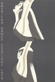 Alex Katz - William Dunas Dance, Pamela-American Dance Festival - 1979 Lithograph - SIGNED 29.5" x