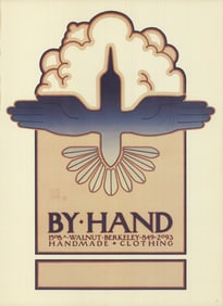 David Lance Goines - By Hand - 1978 Poster - Contemporary, Vintage