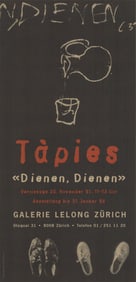 Antoni Tapies - Dienen, Dienen - 1997 Print - Expressionism, Vintage