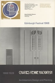 Charles Rennie Mackintosh - Edinburgh Festival 1968 - 1968 Poster - Art Nouveau, Vintage