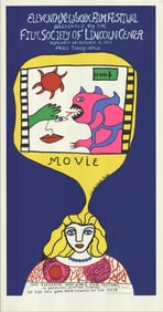 Niki de Saint Phalle - Eleventh New York Film Festival - 1973 Print - SIGNED - Pop Art, Vintage