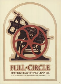 David Lance Goines - Full Circle Vintage Graphics - 1978 Poster - Contemporary, Vintage
