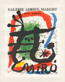 Joan Miro - Galerie Adrien Maeght - 1965 Print - Modernism, Vintage