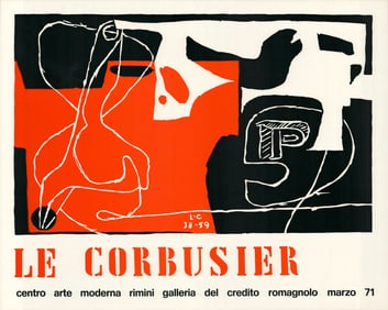 Le Corbusier - Les d_s sont jet_s - 1971 Poster - Modernism, Vintage