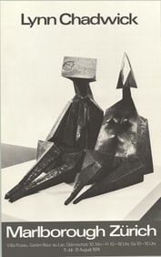 Lynn Chadwick - Marlborough Zurich - 1974 Poster - Contemporary, Vintage
