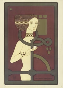 David Lance Goines - New Year's Greetings - 1978 Poster - Contemporary, Vintage