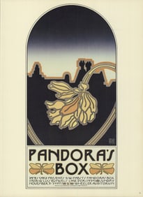 David Lance Goines - Pandora's Box - 1978 Poster - Contemporary, Vintage