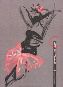 Michel Canetti - Raphaela - 1989 Poster - Contemporary, Vintage