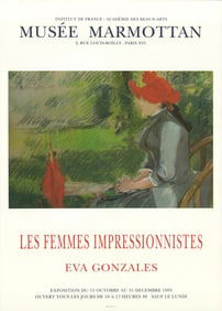 Eva Gonzalez - Reading in the Garden - 1993 Poster - Impressionism, Vintage
