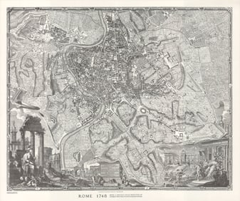 Giambattista Nolli - Rome 1748 - 1997 Poster - Renaissance, Vintage