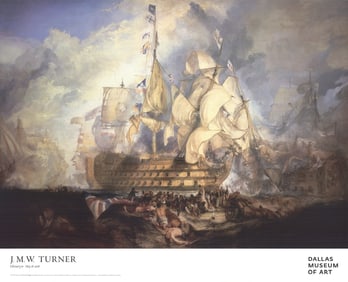 J.M.W. Turner - The Battle of Trafalgar - 2008 Poster - Renaissance, Vintage