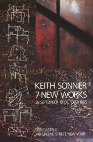 Keith Sonnier - 7 New Works - 1985 Poster - Contemporary, Vintage