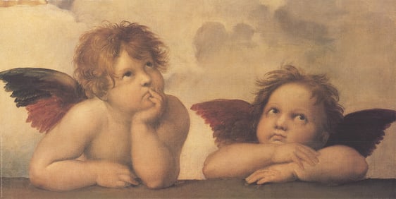 Raffaello Sanzio - Angeli Cherubini - 1996 Poster - Romanticism, Vintage