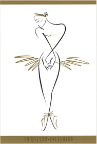 Ty Wilson - Ballerina - 1991 Poster - African American, Vintage