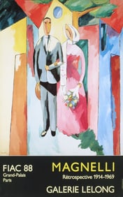 Alberto Magnelli - Bride and Groom - 1988 Poster - Modernism, Vintage