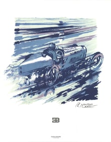 Philippe Moutard-Martin - Bugatti 35 - Poster - Contemporary, Vintage