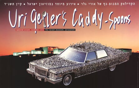 Uri Geller - Caddy - Spoons - 1994 Poster - Contemporary, Vintage
