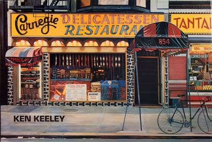 Ken Keeley - Carnegie Delicatessen Restaurant - 1994 Poster - Realism, Vintage