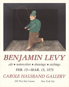 Benjamin Levy - Carole Hasband Gallery - 1973 Poster - Vintage, Vintage