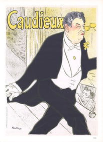 Henri de Toulouse-Lautrec - Caudieux - 1966 Print - Art Nouveau, Vintage