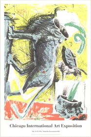 Andres Nagel - Chicago International Art Exposition, Donnelley International Hall - 1992 Poster -