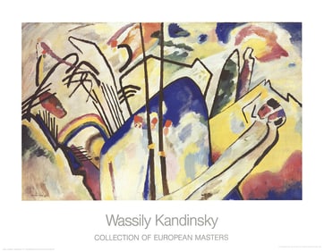 Wassily Kandinsky - Composition 4 - 1986 Poster - Expressionism, Vintage