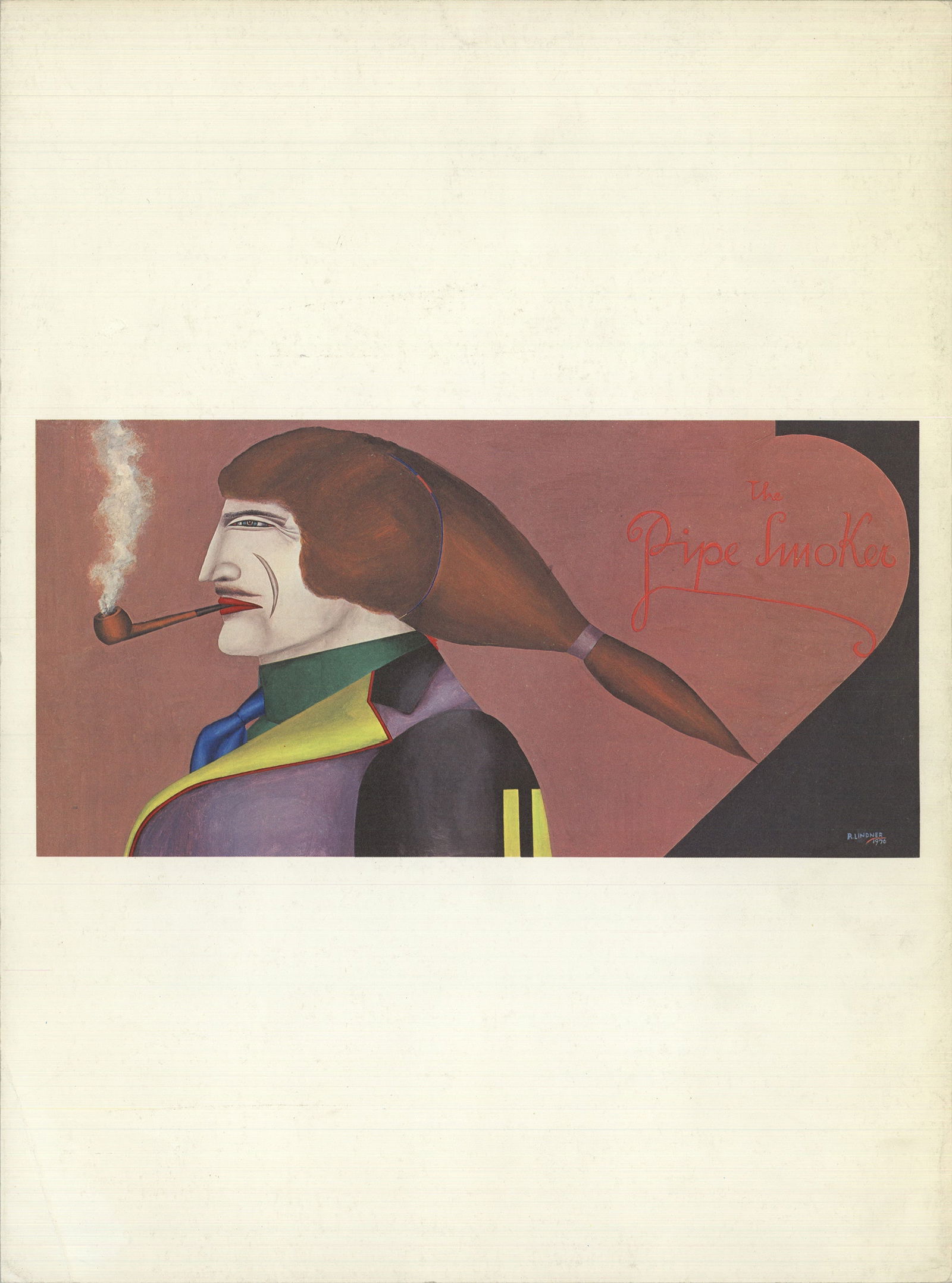 Richard Lindner - DLM no. 226 Back Cover - 1977 Poster - Pop Art, Vintage: "DLM no. 226 Back Cover" by Richard Lindner, 1977 Unsigned Offset Lithograph. Paper size is 15 x 11 inches, with an image size of 5 x 10.25 inches. The Offset Lithograph is from an unknown edition siz