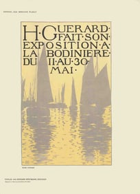 Henri Guerard - Exposition a La Bodiniere - 1897 Print - Modernism, Vintage
