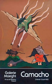 Jorge Camacho - Galerie Maeght - 1982 Print - Contemporary, Vintage