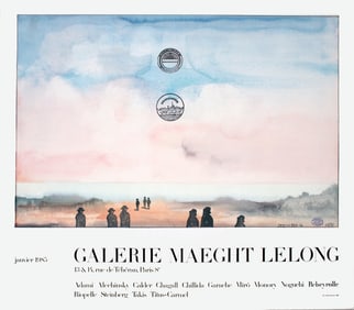 Saul Steinberg - Galerie Maeght Lelong - 1985 Poster - Modernism, Vintage