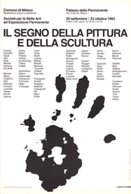 Artist Unknown - Il Segno Della Pittura E Della Scultura - 1983 Poster - Contemporary, Vintage