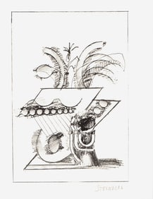 Saul Steinberg - Illustration IV from "All Except You" - 1983 Print - Modernism, Vintage