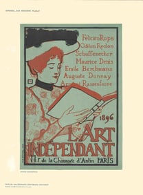 Armand Rassenfosse - L'Art Independant - 1897 Print - Vintage, Vintage