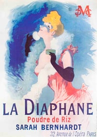Jules Cheret - La Diaphane - 1976 Poster - Art Nouveau, Vintage