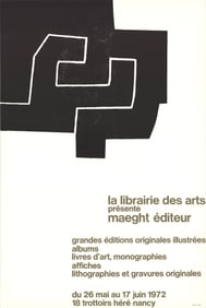 Eduardo Chillida - La Librairie des Arts - 1972 Print - Abstract, Vintage