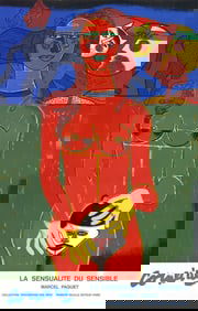 Pierre Corneille - La Sensualite du Sensible - 1985 Print - Contemporary, Vintage