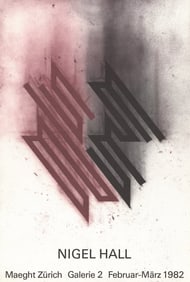 Nigel Hall - Mageht Zurich - 1982 Print - Abstract, Vintage