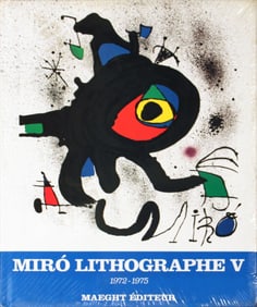 Miro 1972-1975. Volume 5, Lithographs V (French) - 1975 Book - Abstract, Vintage