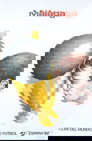 Roland Topor - Mundial Malaga FIFA World Cup - 1982 Print - Surrealism, Vintage