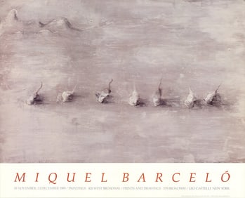 Miguel Barcelo - Paysage Avec Sept Fruits - 1989 Poster - Contemporary, Vintage