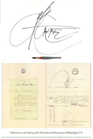 Saul Steinberg - Reflections on the Signing of the Declaration of Independence, Philadelphia - 1976