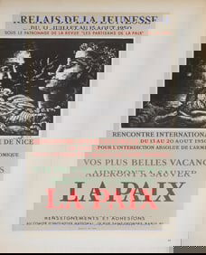 Pablo Picasso - Relais de Jeunesse - 1959 Print - Cubism, Vintage