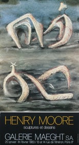 Henry Moore - Sculptures and Drawings - 1983 Poster - Modernism, Vintage