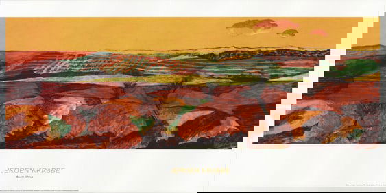 Jeroen Krabbe - South Africa Landscape - 1985 Poster - Contemporary, Vintage