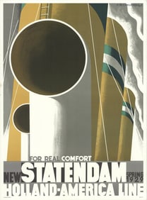 A.M. Cassandre - Statendam - 1989 Print - Vintage, Vintage