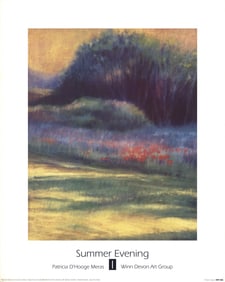 Patricia D'Hooge Meras - Summer Evening - 2000 Poster - Contemporary, Vintage