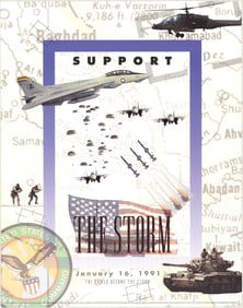 Artist Unknown - Support the Storm-The Shield Became the Storm - 1991 Poster - Contemporary, Vintage